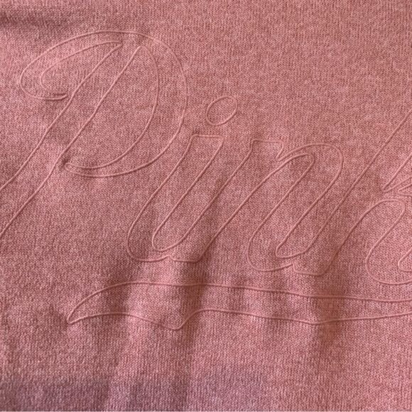 Victorias Secret Pink XS Half-Zip Pullover Sweater Rose Pink Knit Womens Top - Picture 5 of 7